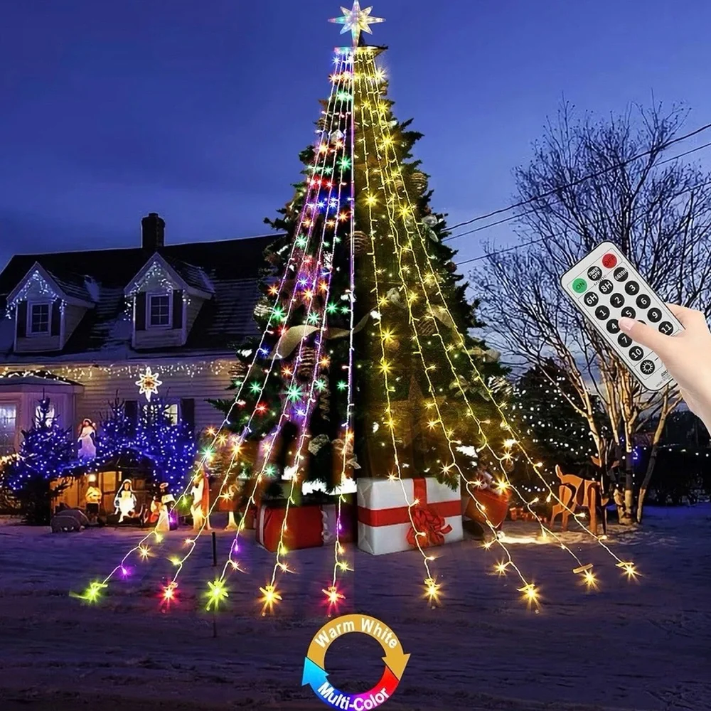 Multicolor LED Star Light Decoration with Remote Control